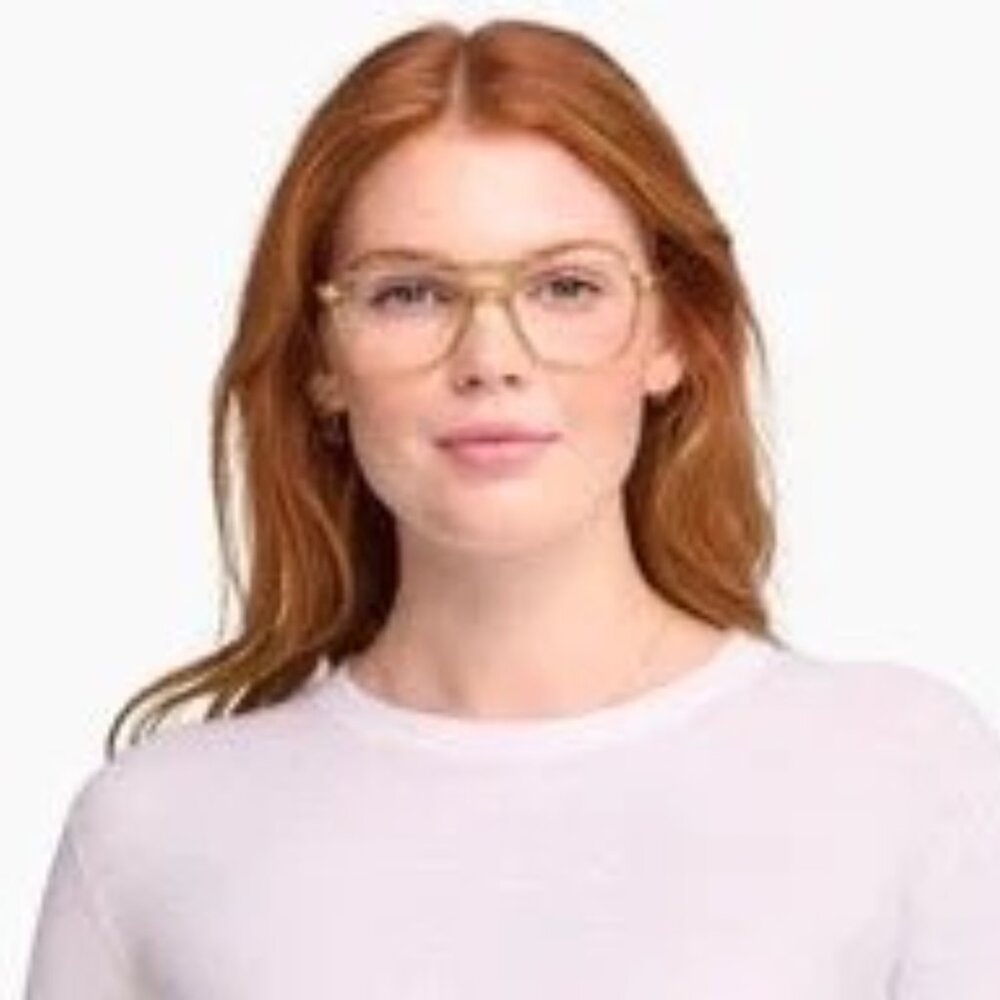 WARBY PARKER BRIMMER HONEYDEW WIDE FRAMES